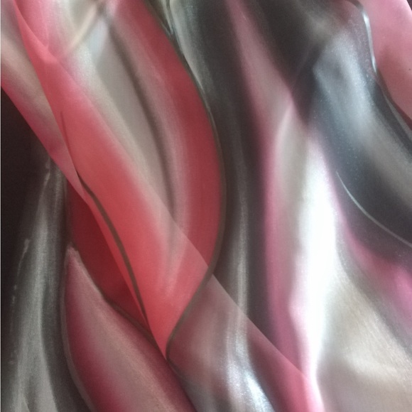 Custom made full length black/grey, red and white gown - Picture 10 of 10